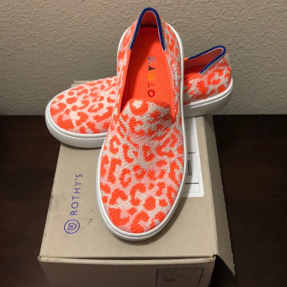 Rothy’s Kids Pink Camo Sneakers Size 13
